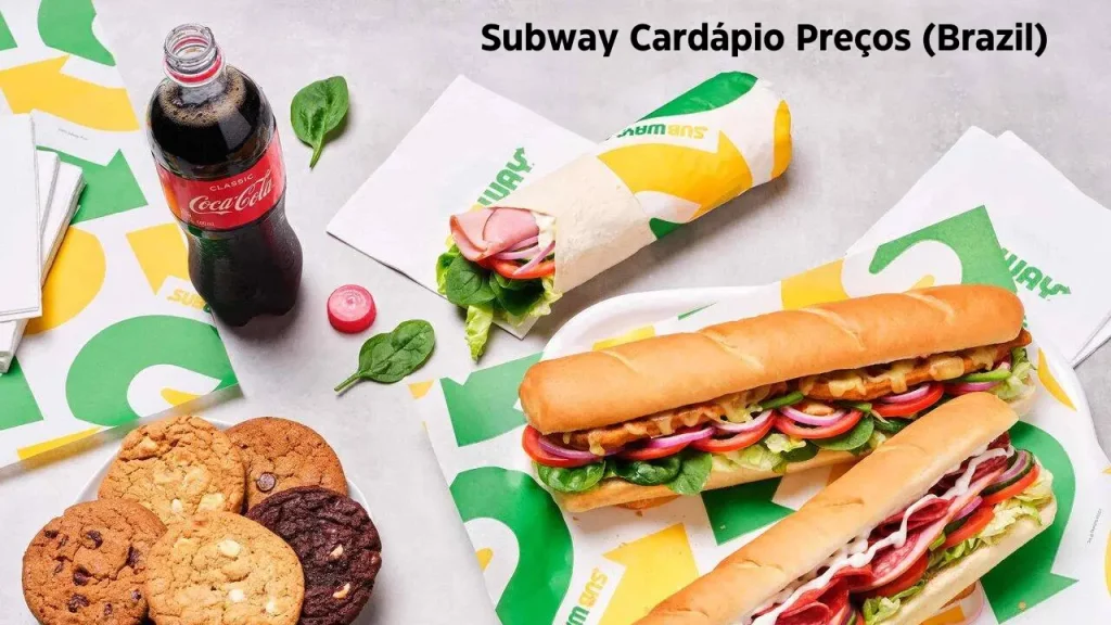 Subway Cardápio Preços (Brazil)