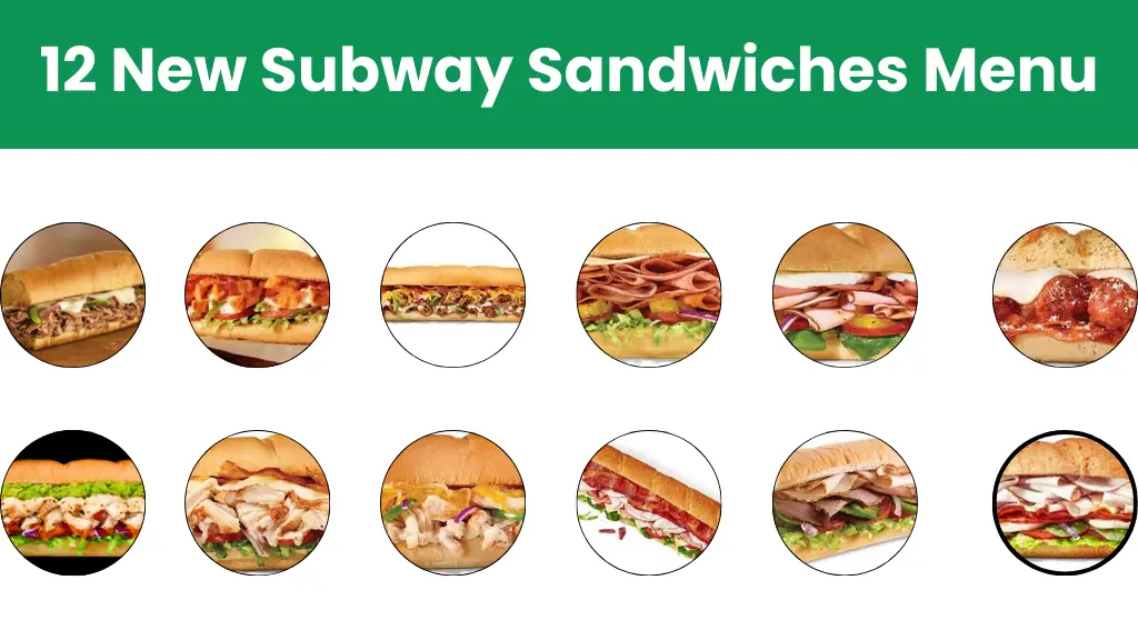 12 New Subway Sandwiches Menu and Prices